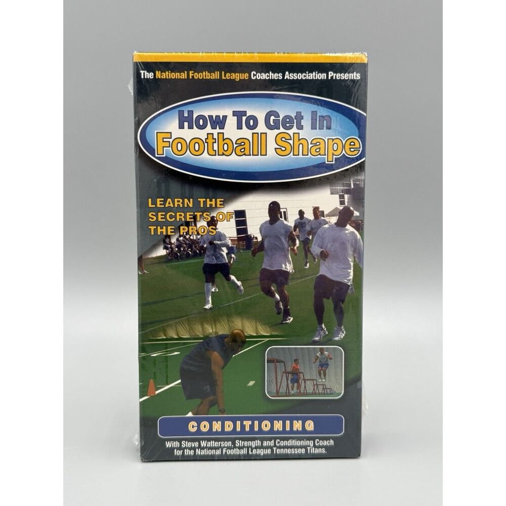 How to Get in Football Shape Conditioning NFL Tennessee Titans VHS SEALED